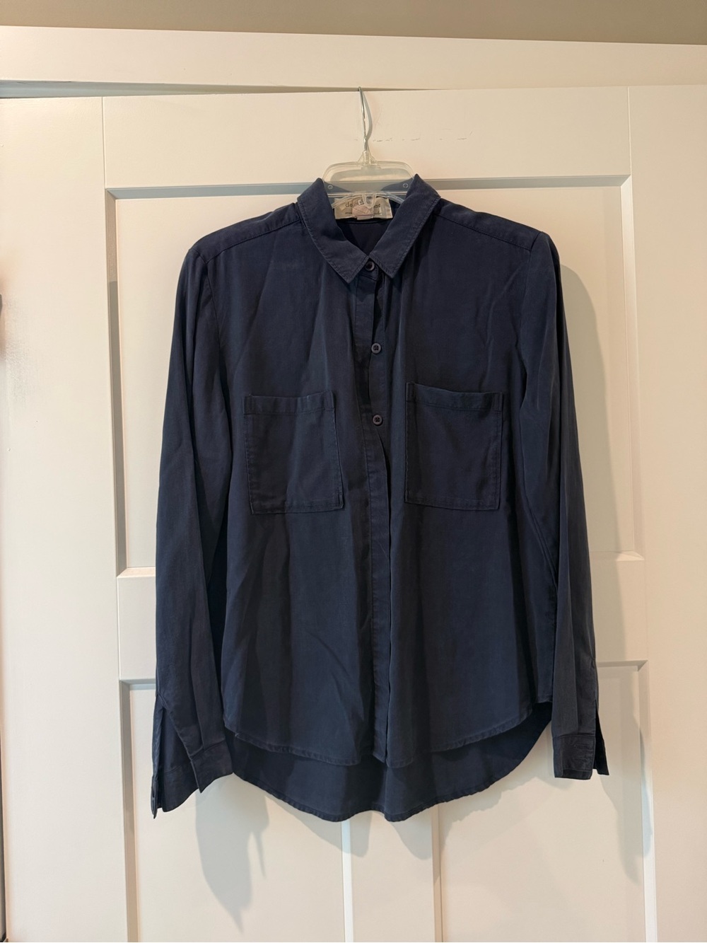 cloth & stone Navy Long-Sleeve Button Down Shirt